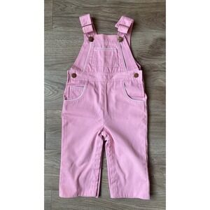 Vintage Popsicle Girls Pink Bubblegum Bib  Overalls Size 2 2T Kids